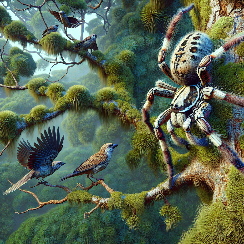 Are There Any Arboreal Spider Species Suitable For Captivity That Mimic Bird Behavior?
