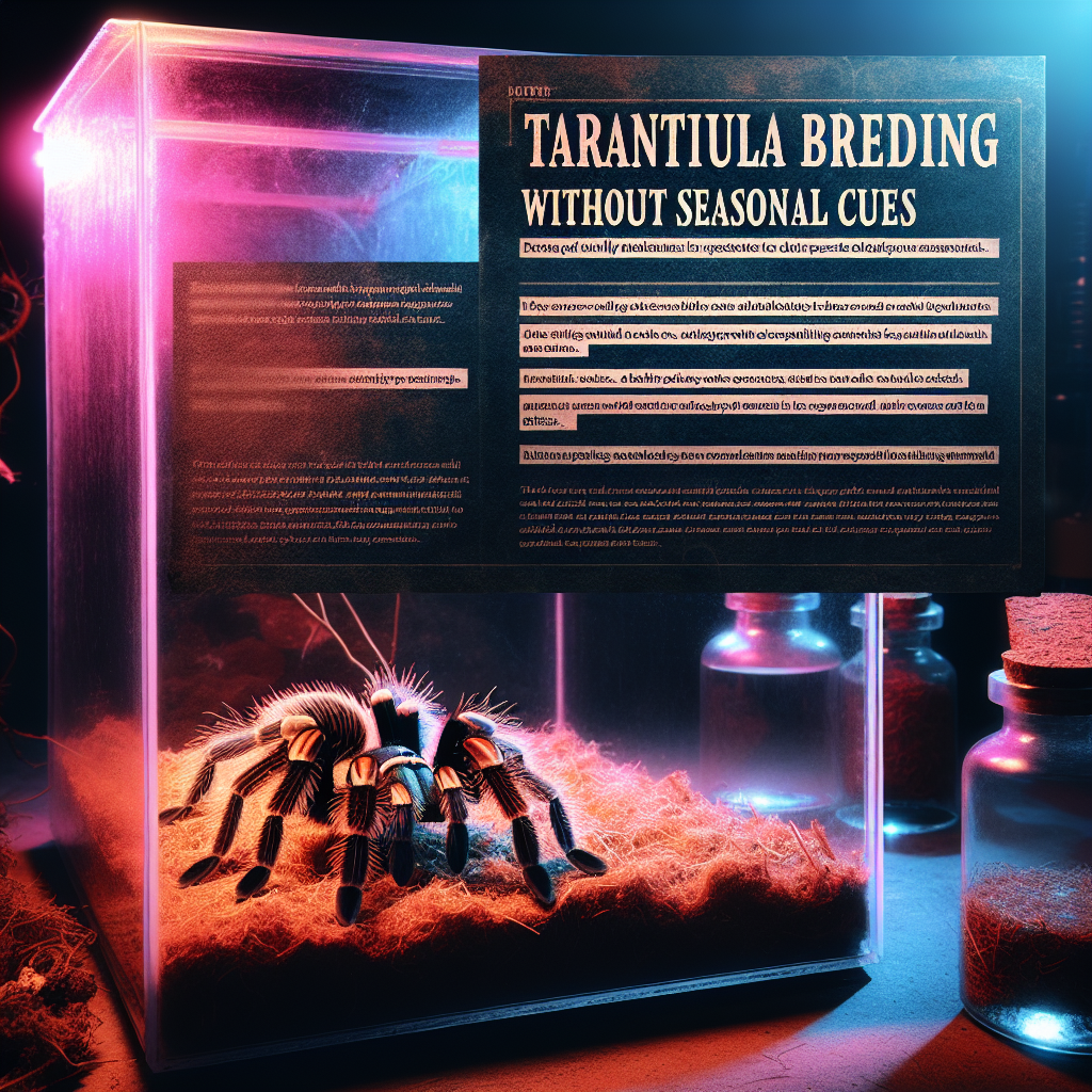 Can Tarantulas Be Bred Successfully Without Specific Seasonal Cues?
