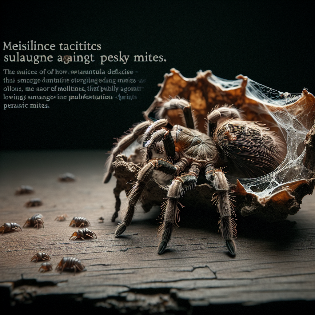 How Do Tarantulas Cope With Threats From Parasitic Mites During Molting?