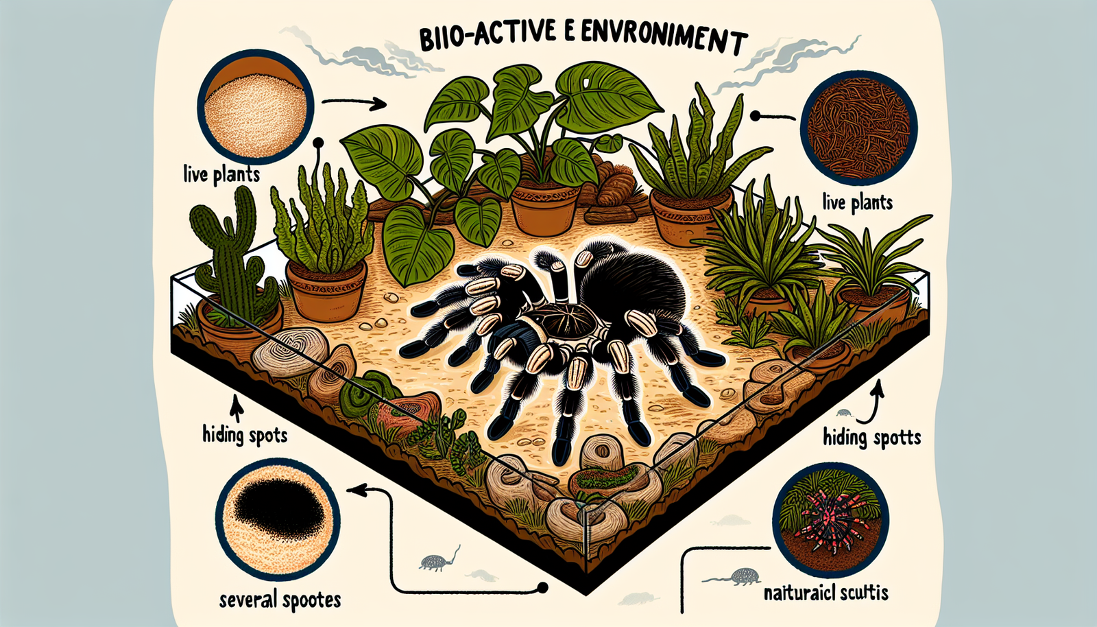 How Do You Create A Bioactive Setup For The Impressive Indian Ornamental Tarantula?