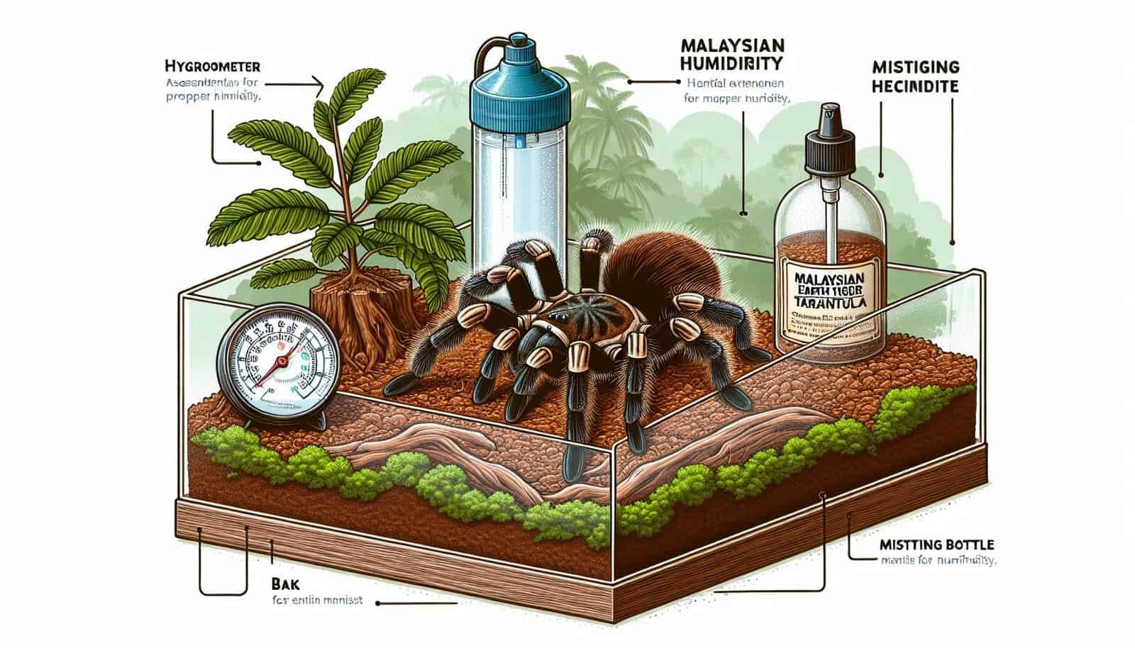 How Do You Provide Proper Humidity For The Malaysian Earth Tiger Tarantula?