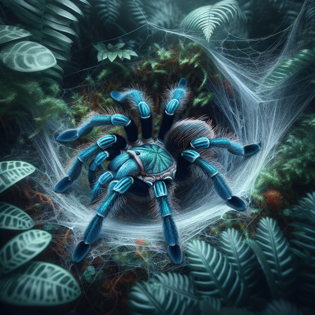 What Are The Characteristics Of The Metallic Blue Tarantula, And What Is Its Habitat?