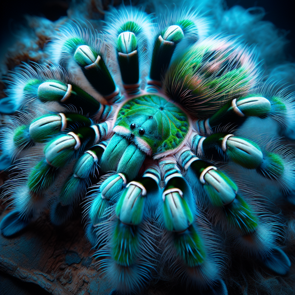 What Are The Characteristics Of The Striking Greenbottle Blue Tarantula, And Where Is It Native?