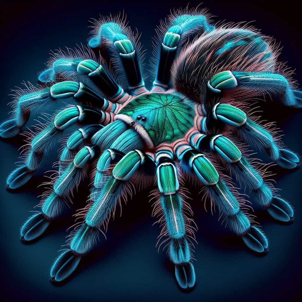 What Are The Characteristics Of The Striking Greenbottle Blue Tarantula, And Where Is It Native?