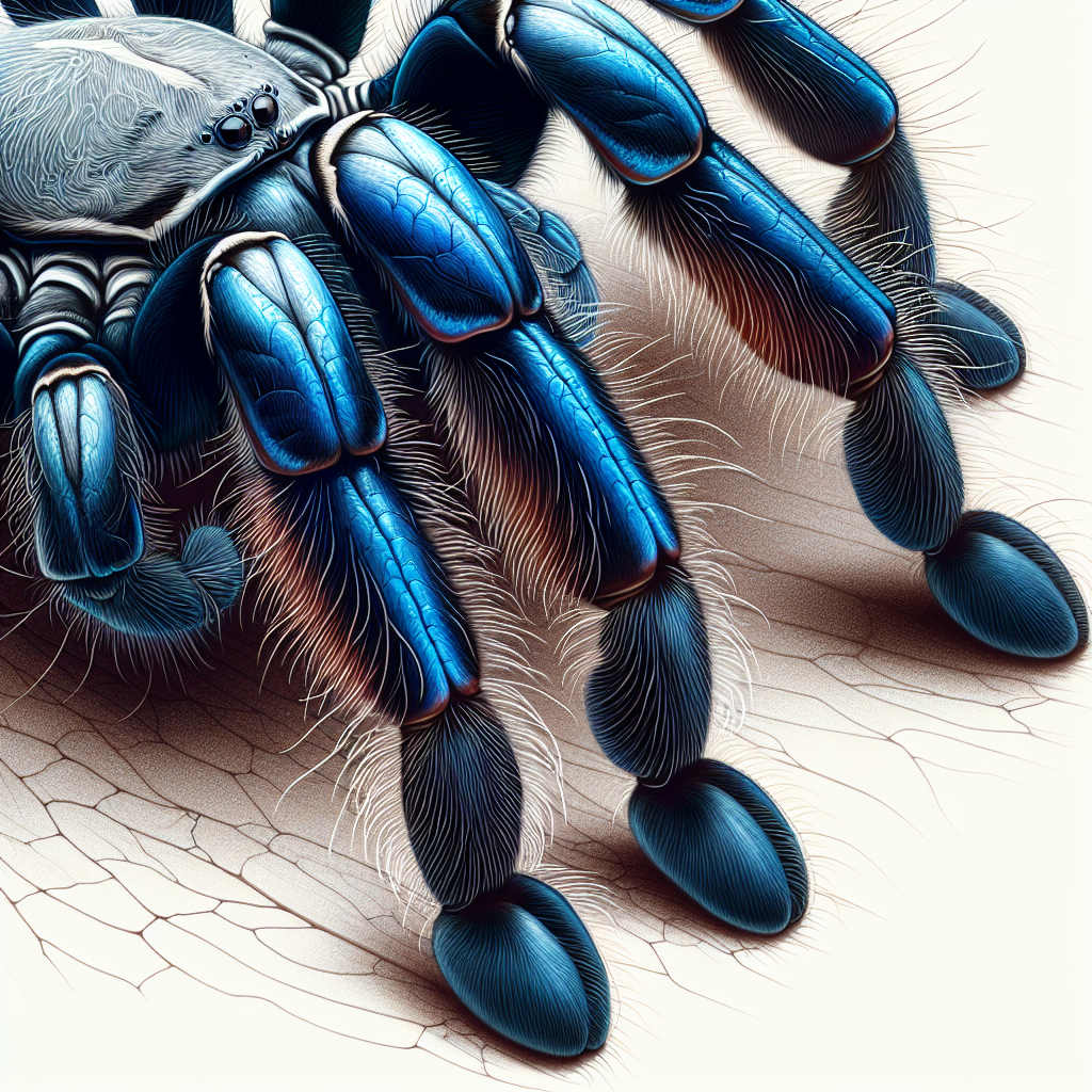 What Is The Lifespan And Growth Rate Of The Visually Striking Blue-footed Trapdoor Spider?