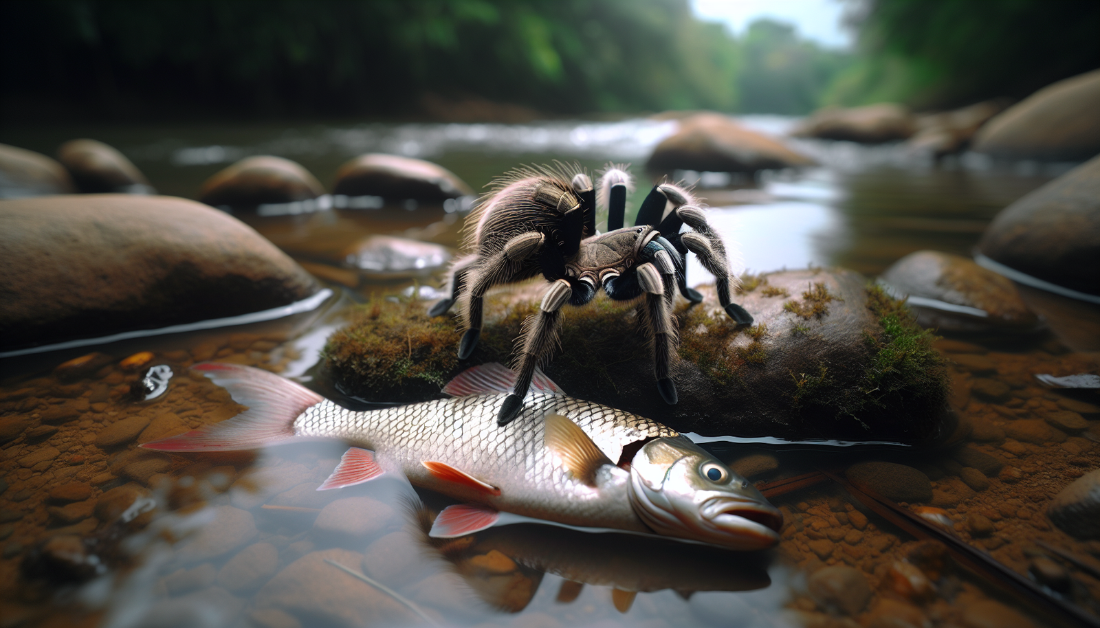 Can Tarantulas Be At Risk From Predatory Fish In Certain Habitats?