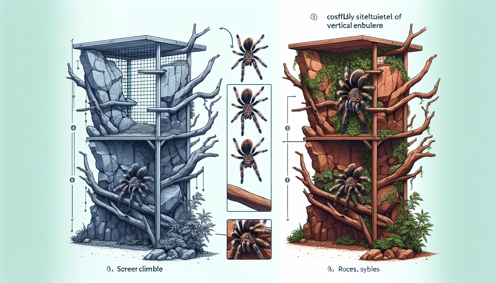 Can Tarantulas Be Kept In Vertical Enclosures For Climbing Species?