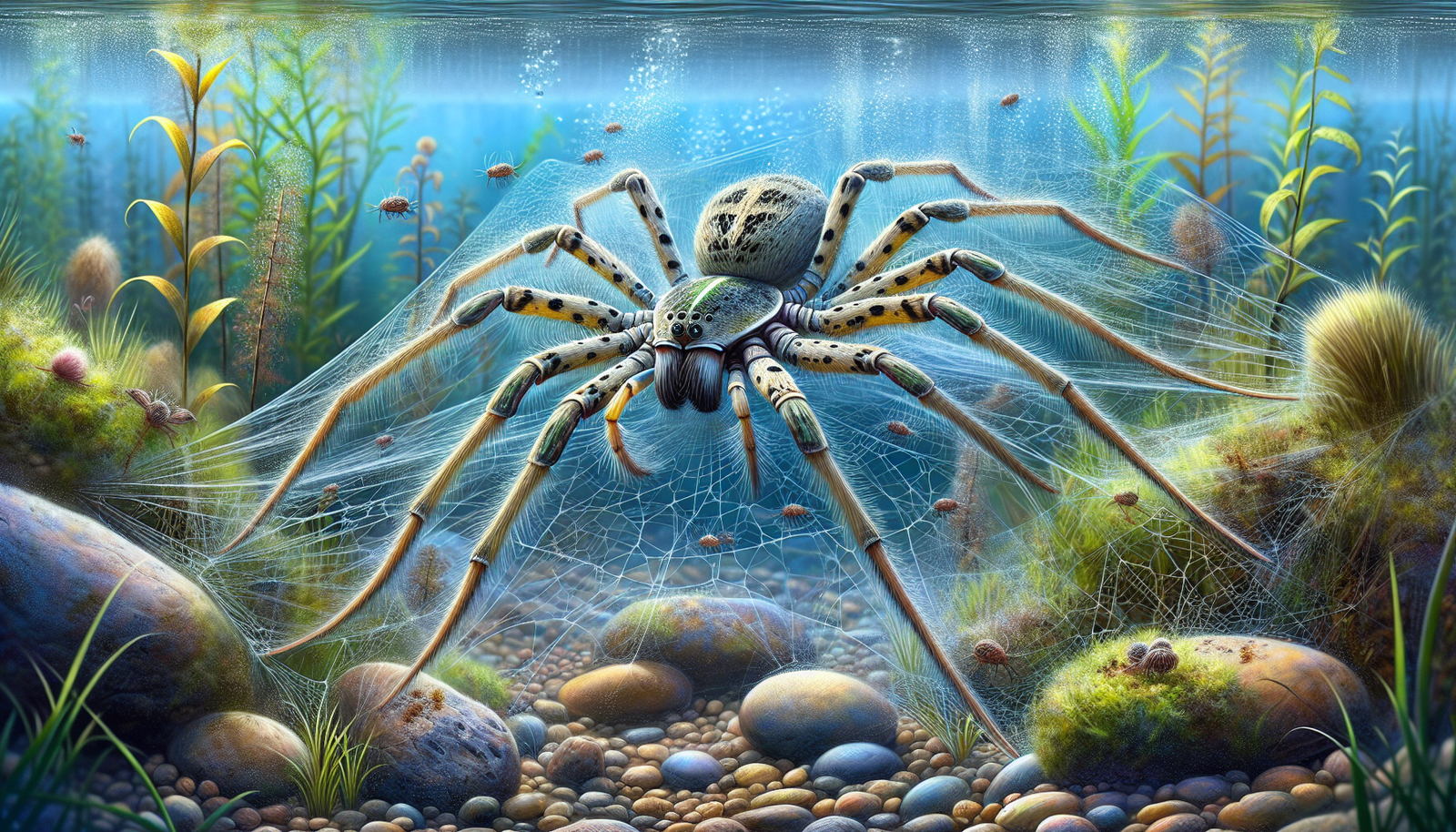 How Do You Replicate The Habitat Of The Australian Water Spider In A Captive Environment?
