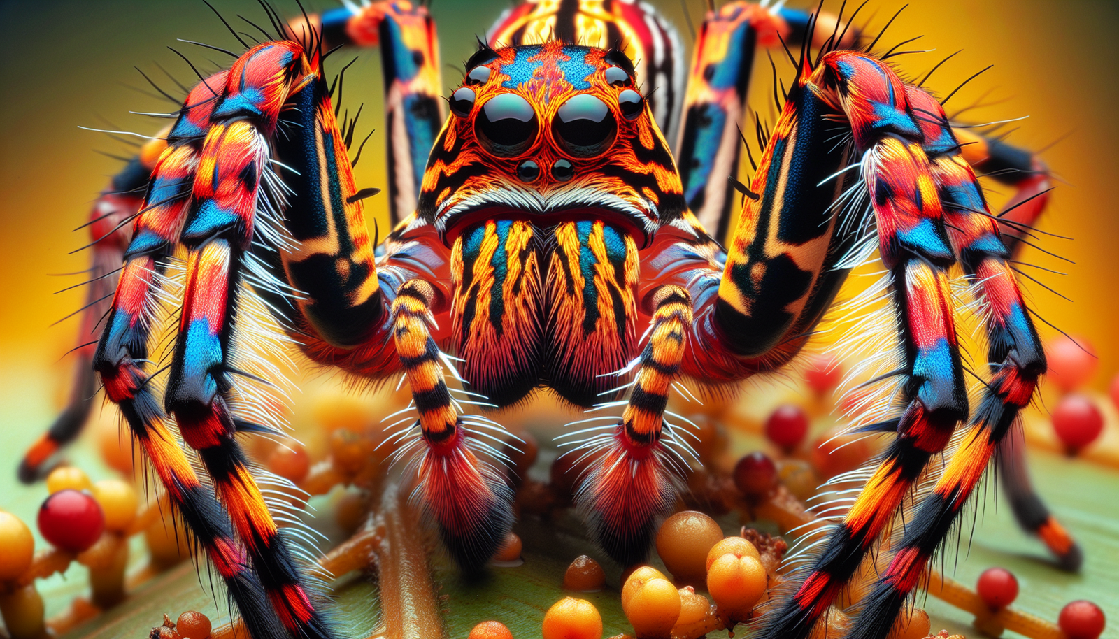 What Are The Characteristics Of The Vibrant And Fast-moving Malaysian Tiger Spider?