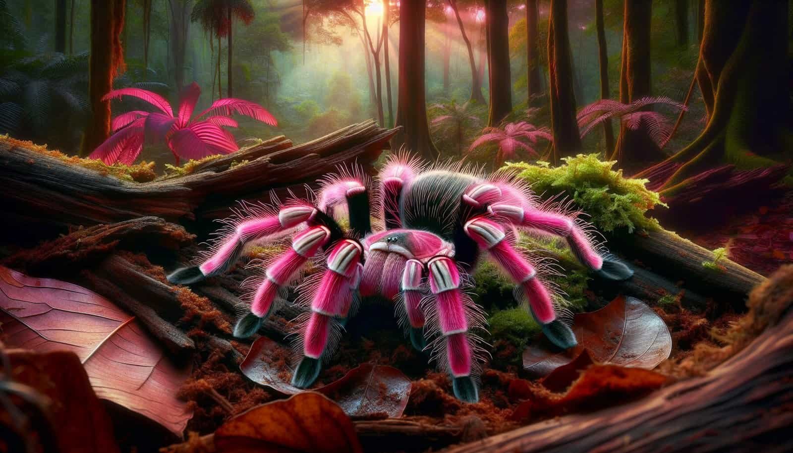 What Is The Natural Range Of The Strikingly Marked Brazilian Pink Bloom Tarantula?