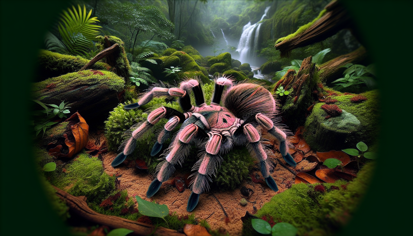 What Is The Natural Range Of The Strikingly Marked Brazilian Pink Bloom Tarantula?