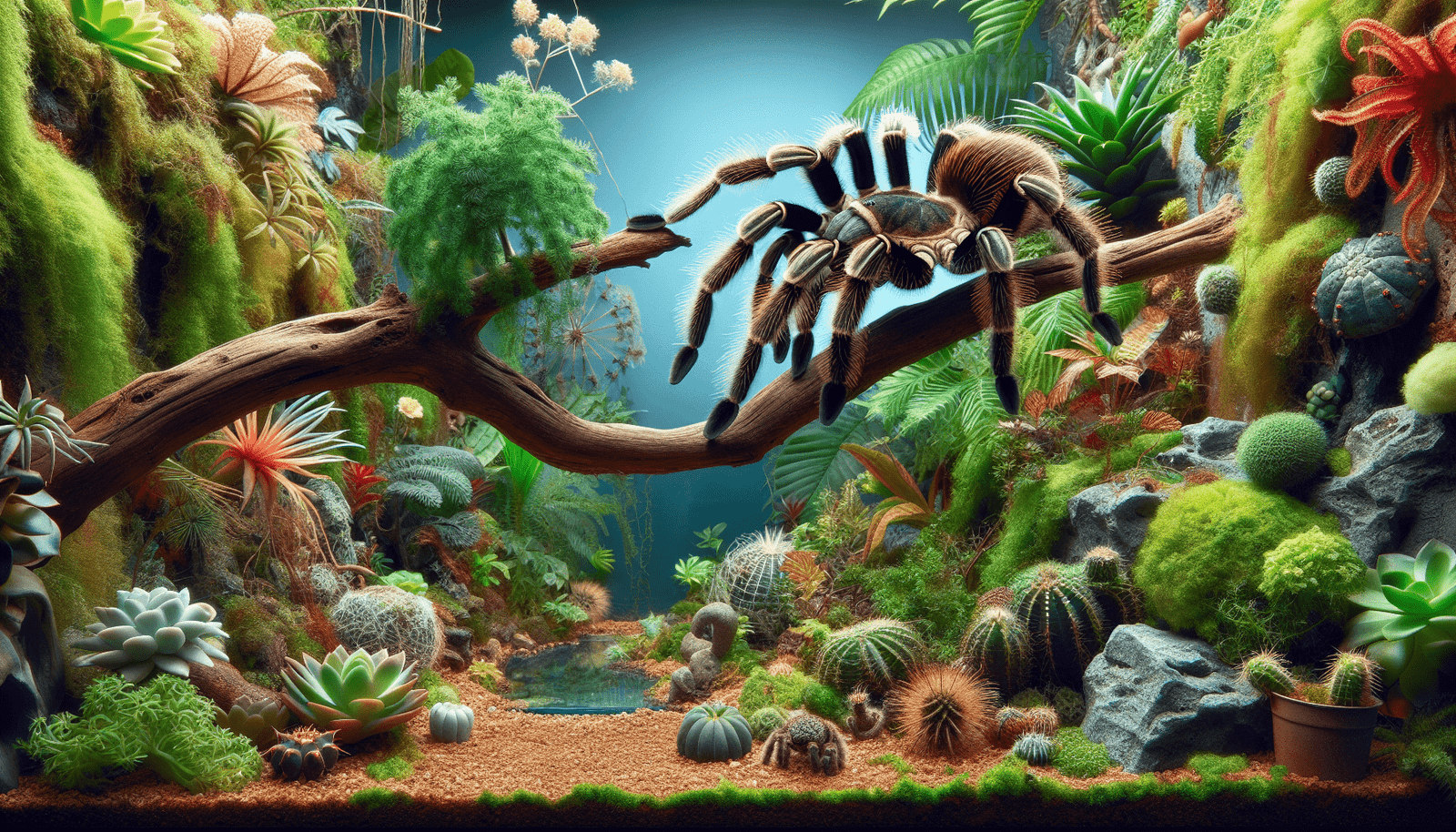 Can Tarantulas Be Kept In Enclosures With Artificial Backgrounds?