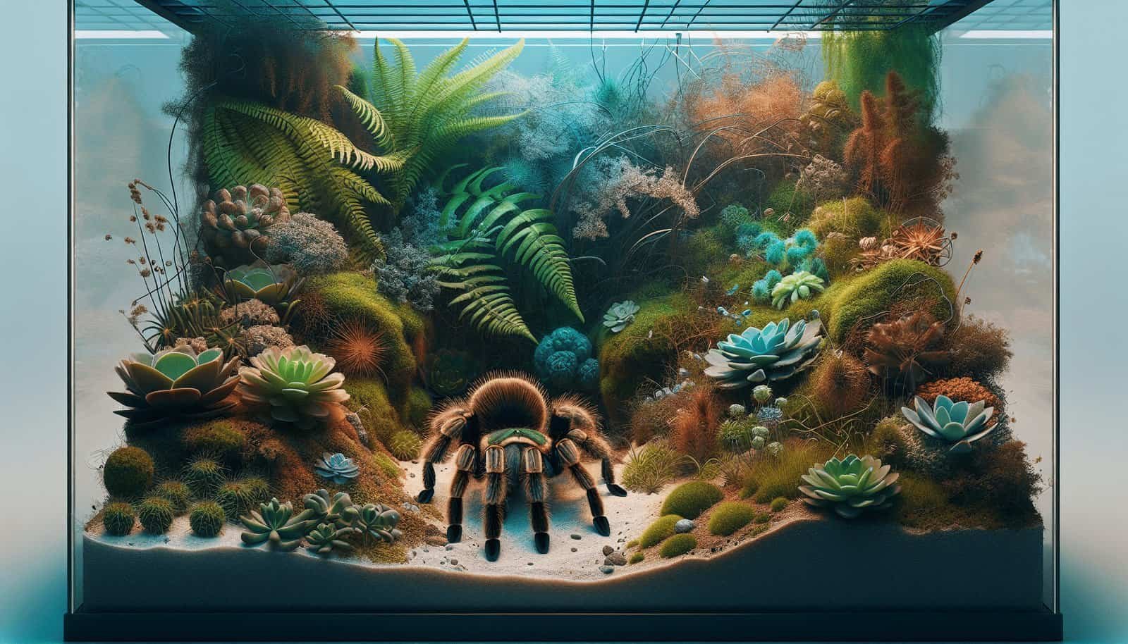 Can Tarantulas Be Kept In Enclosures With Artificial Plants?