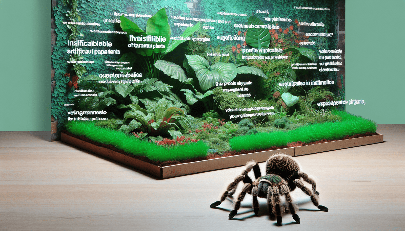 Can Tarantulas Be Kept In Enclosures With Artificial Plants?