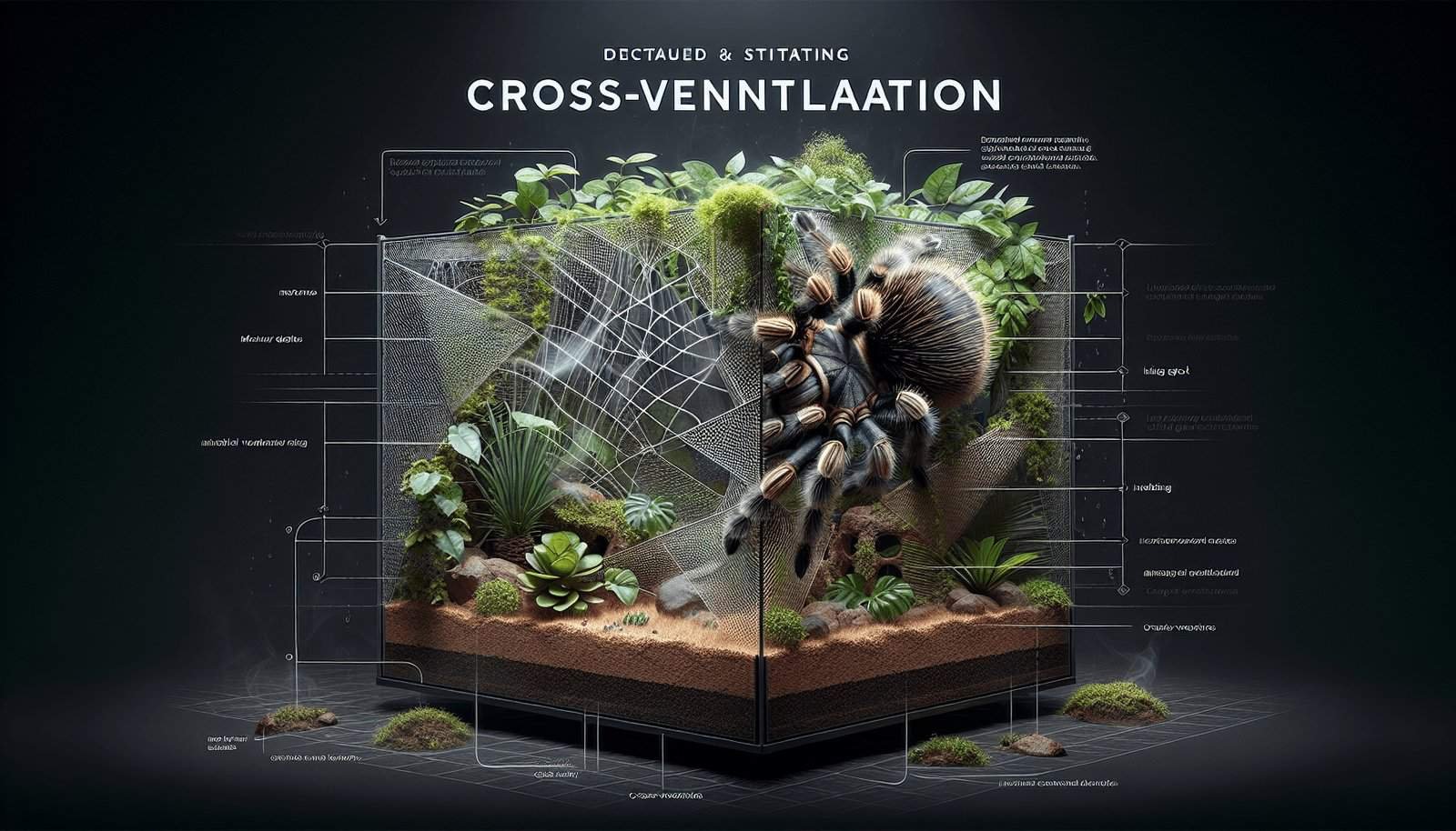 Can Tarantulas Be Kept In Enclosures With Cross-ventilation?