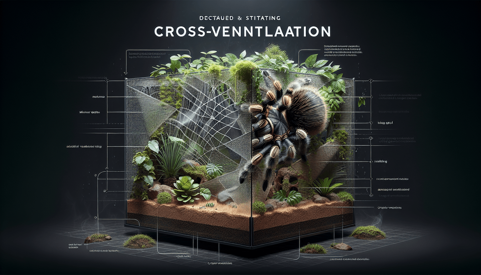Can Tarantulas Be Kept In Enclosures With Cross-ventilation?