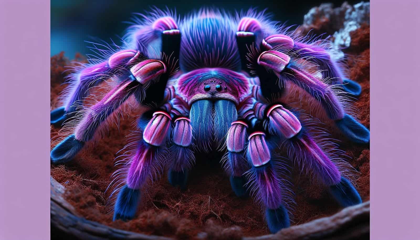 What Are The Fascinating Characteristics Of The Indian Violet Tarantula, And How Is It Best Cared For As A Pet?