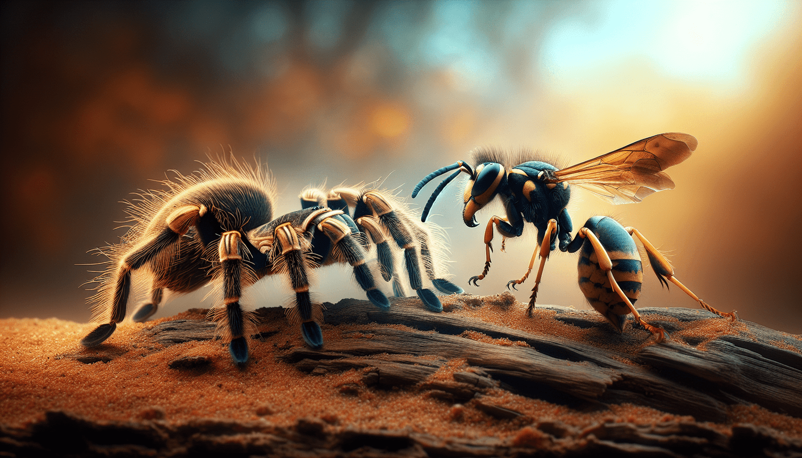 How Do Tarantulas Cope With Threats From Predatory Wasps During Foraging?