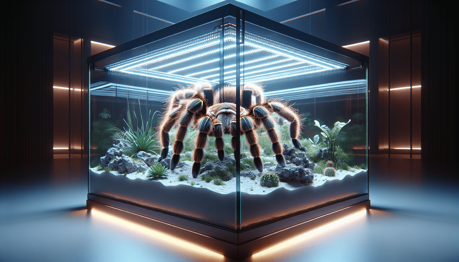 Can Tarantulas Be Kept In Enclosures With Artificial Lighting?