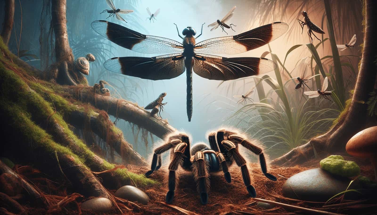 Can Tarantulas Be Threatened By Larger Predatory Insects Like Dragonflies?