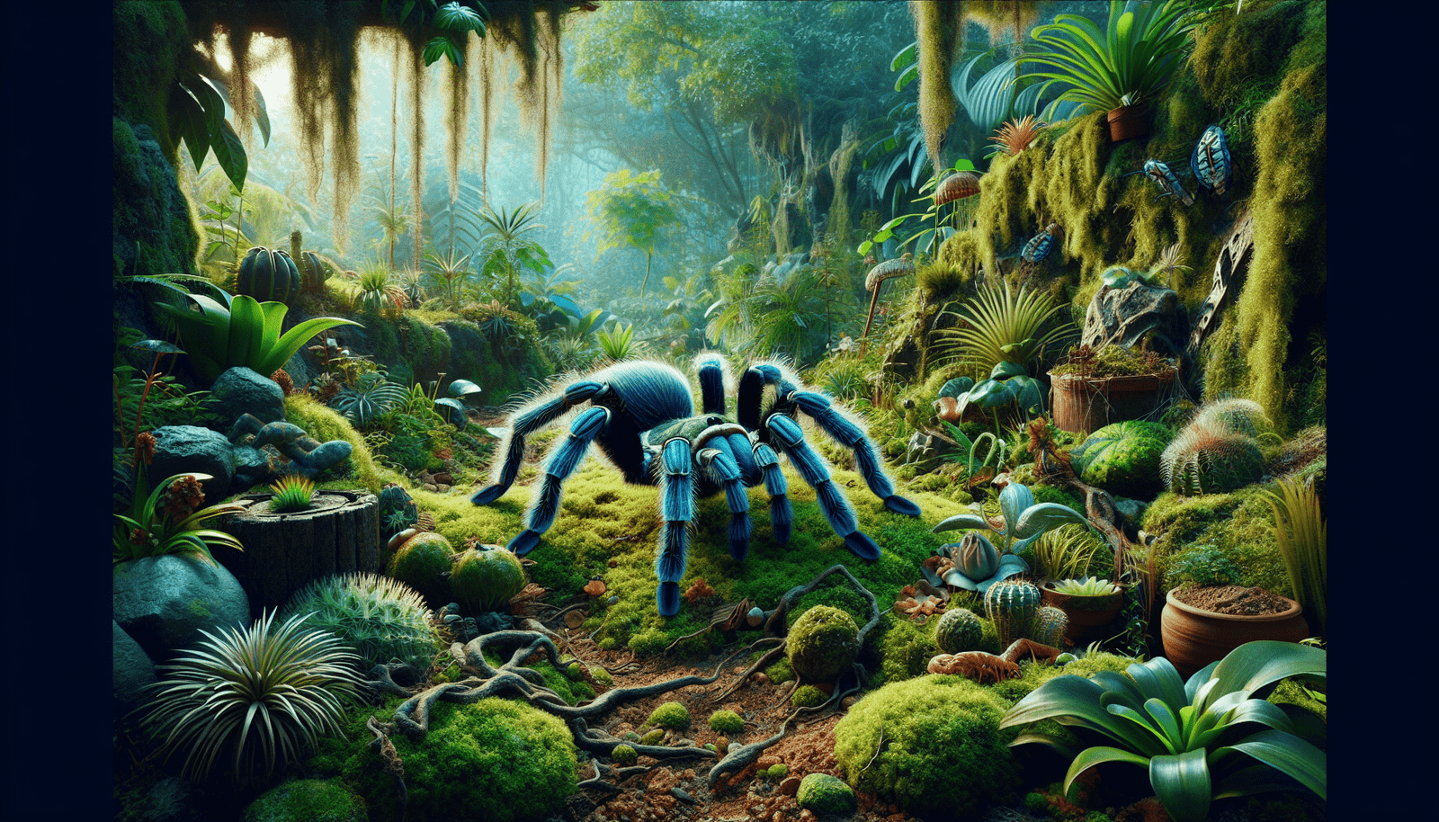 How Do You Create A Bioactive Setup For The Charismatic Metallic Blue Tarantula?