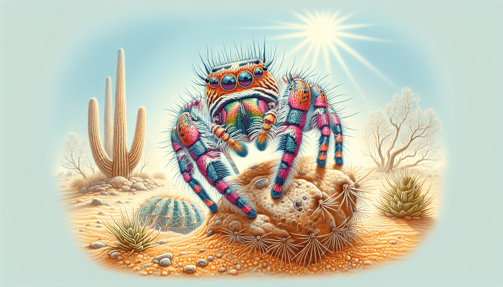 Can You Recommend Some Desert-dwelling Jumping Spider Species That Are Suitable For Captivity?