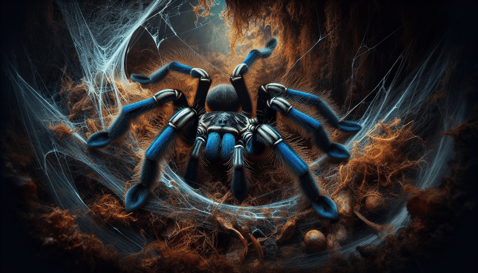 What Is The Lifespan And Growth Rate Of The Visually Striking Blue-footed Trapdoor Spider?